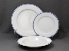 Набор тарелок Opal Голубые пластинки 6/18