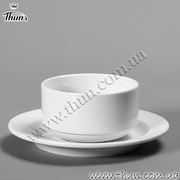 Бульонница без ручек с блюдцем Praktik 300мл