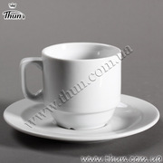 Чашка для кофе с блюдцем Praktik 160мл