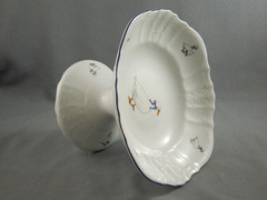 Фруктовница на ножке Bernadotte Гуси 23см