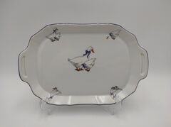 Поднос прямоугольный Bernadotte Гуси 23см