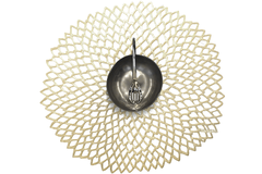 Коврик сервировочный Pressed Dalhia шампанское 39см 100142-011