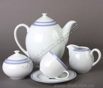 Кофейный сервиз Opal Голубые пластинки 6/17