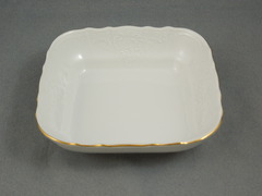 Салатник квадратный Bernadotte Отводка золото 25см