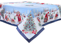 Скатерть гобеленовая с люрексом Village 140х140см 716-038