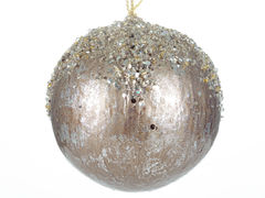 Ёлочная игрушка Новый год Шар 12см 66-044