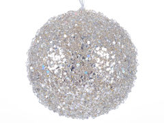 Ёлочная игрушка Новый год Шар 12см 66-071