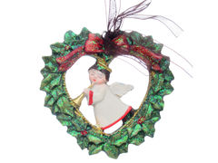 Ёлочная игрушка Ангел 9см 191-023