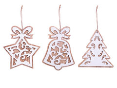 Ёлочная игрушка 10см 801-084