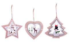 Набор ёлочных игрушек 15см 801-093