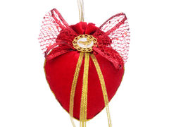 Ёлочная игрушка Красный маскарад 8см 085-071