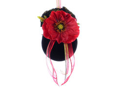 Ёлочная игрушка Красный маскарад 12см 085-072