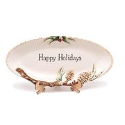 Блюдо овальное Лесной мороз Happy Holidays 46х21см 19105