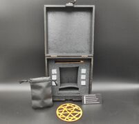 Подарочный деревянный набор для охлаждения виски в темной коробке для 1 стакан (без стакана) Whisky Stones 2см WS100