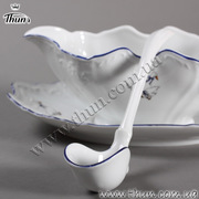 Ложка для соусника Bernadotte Гуси голубой кант голубой кант 20см