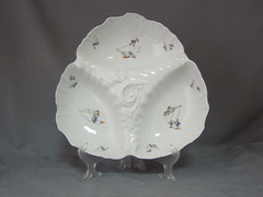 Кабаретница большая Bernadotte Гуси голубой кант голубой кант 30см