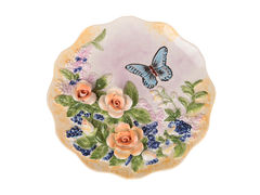 Тарелка декоративная Мальвы 20см 59-561