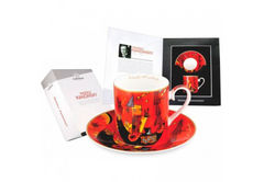 Чашка для чая с блюдцем В. Кандинский За и против 250мл 046-0303 - в интернет-магазине Мир посуды Чашка для чая с блюдцем В. Кандинский За и против 250мл 046-0303 - Мир посуды