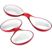 Блюдо для аппетайзеров Grace красно-белый 35х22см 23650065