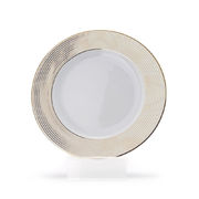 Тарелка десертная Yvonne Золотая линия 19см