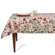 Скатерть с тефлоновой пропиткой Колибри и цветы 140х240см BiHouseTeMantel-140x240DA