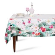 Скатерть с тефлоновой пропиткой Цветы на воде 160х300см NenuSaTeMantel-160x300DAC