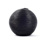 Свеча-сфера черная 9см 54647