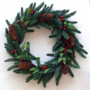 Рождественский венок Калина 50см A-13.d50cm