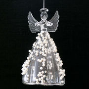Ёлочная игрушка Белый Ангел 12см P16747