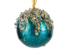 Ёлочная игрушка Новый год Шар 12см 66-177