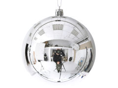 Набор ёлочных игрушек Новый год серебро 10см 681-050