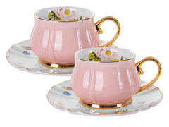 Набор чашек для чая с блюдцами 200мл 975-026