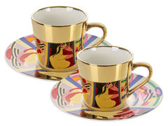 Набор чашек для чая с блюдцами Арт 250мл 975-053