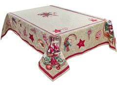 Скатерть с люрексом Santa Claus 100х100см 732-184