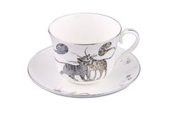 Чашка для чая с блюдцем Весёлые коты 420мл 264-531
