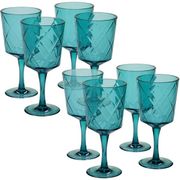Набір бокалів для напоїв Diamond Teal 410мл 20433-set