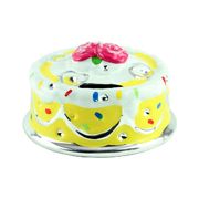 Копилка Торт 14см 17323 YEL*