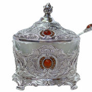 Сахарница с крышкой и ложкой 175мл 466-1200