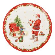 Блюдо круглое Добрый Санта 36см 21227