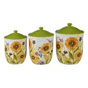 Набор емкостей для сыпучих Солнечный Сад 1,2/2,2/2,8л 37169