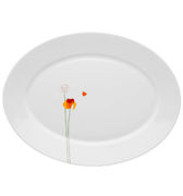 Блюдо овальне Papoilas 37х28см 21084362