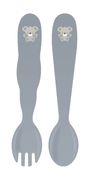 Набор детских столовых приборов Baby le petit gray 23797/602