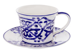 Чашка для чая с блюдцем Сицилия blue 220мл 924-768