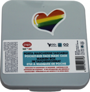 Контейнер для зберігання масок сірий 11х12,4х1,2см 8001136903748_139