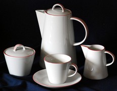 Кофейный сервиз Tom Красный кантик 6/17