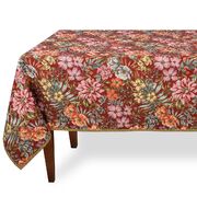 Скатерть с тефлоновым покрытием Цветущий сад burgundy 160х320см EmelBorATMantel-160x320DA