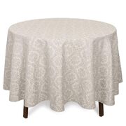 Скатерть с тефлоновым покрытием Серебряные лепестки 220см NelumGriTMantel-D220DAC