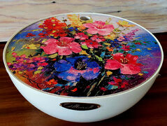 Хлебница Цветы 30см 263-0104